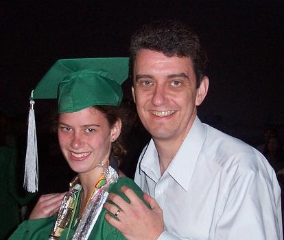 Don and Amy at her graduation.