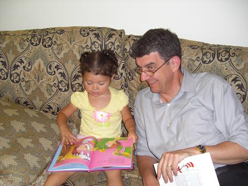 Don and Hailey are reading.