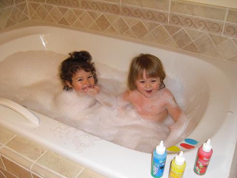 Hailey in the bath Dec. 2008