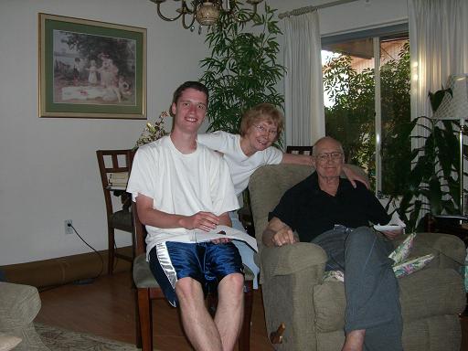 Robert, GrandMary, and Rick.