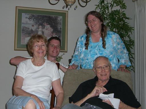 GrandMary, Robert, Sally, and Rick.