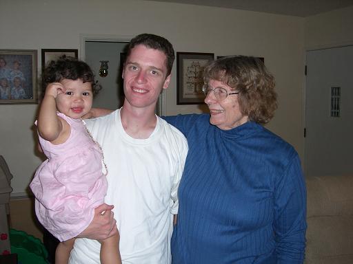 Hailey, Robert, and Grandma Stockwell.